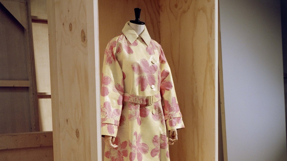 The Weekend Max Mara Canasta trench coat by the Harlem-born artist Tschabalala Self for the “A Weekend with an Artist" spring 2026 capsule collection.
