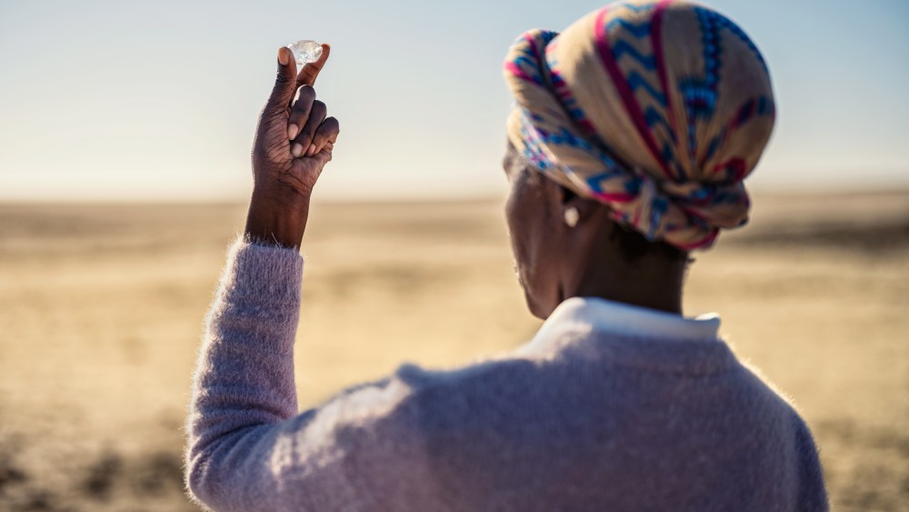 A scene from the documentary "A Diamond is Born."