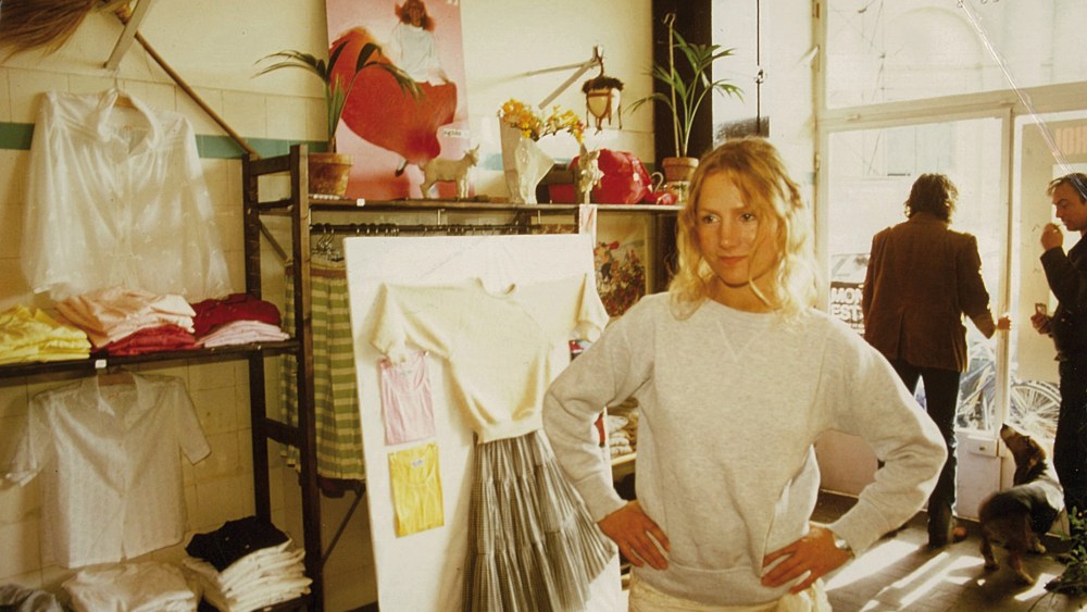 Agnès Troublé in her store in the 1970s.