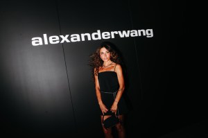 Sarah Shahi at the Alexander Wang Spring 2026 Ready-to-Wear show