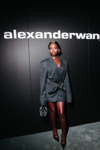 Olandria Carthen at the Alexander Wang Spring 2026 Ready-to-Wear show