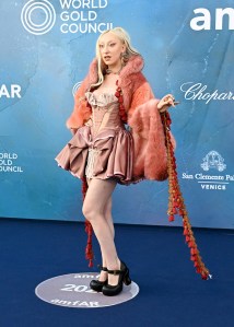 Luna Wielgomas at amfAR Venezia 2025 at The Arsenale on August 31, 2025 in Venice, Italy.