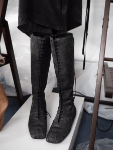 Backstage at Anne Demeulemeester spring 2026 ready-to-wear show at Paris Fashion Week.