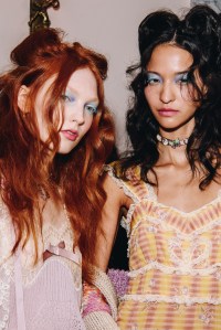 Backstage at Anna Sui Spring 2026 Ready-to-Wear Collection