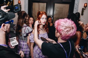 Backstage at Anna Sui Spring 2026 Ready-to-Wear Collection