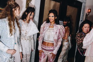 Backstage at Anna Sui Spring 2026 Ready-to-Wear Collection
