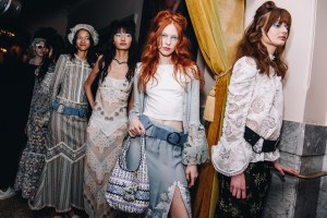 Backstage at Anna Sui Spring 2026 Ready-to-Wear Collection