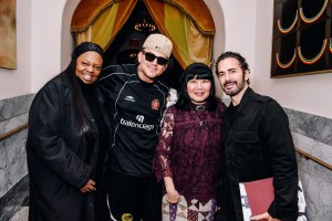 Pat McGrath, Char Defrancesco, Anna Sui, and Marc Jacobs backstage at Anna Sui Spring 2026 Ready-to-Wear Collection