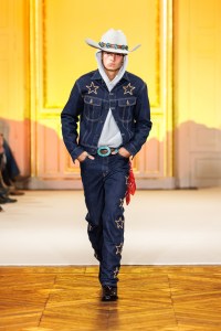 A look from Post Malone's fashion show in Paris.