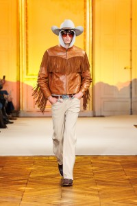 A look from Post Malone's fashion show in Paris.