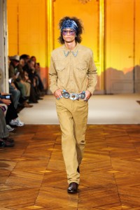 A look from Post Malone's fashion show in Paris.