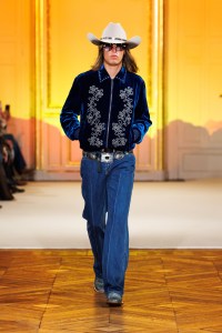 A look from Post Malone's fashion show in Paris.