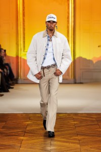 A look from Post Malone's fashion show in Paris.