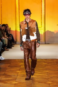 A look from Post Malone's fashion show in Paris.