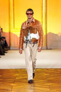 A look from Post Malone's fashion show in Paris.