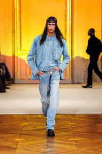 A look from Post Malone's fashion show in Paris.