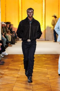 A look from Post Malone's fashion show in Paris.