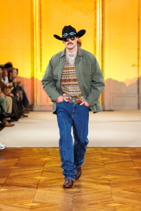 A look from Post Malone's fashion show in Paris.