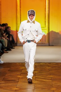 A look from Post Malone's fashion show in Paris.
