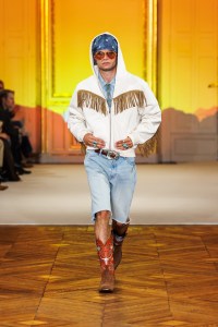 A look from Post Malone's fashion show in Paris.