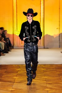 A look from Post Malone's fashion show in Paris.