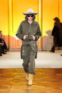 A look from Post Malone's fashion show in Paris.