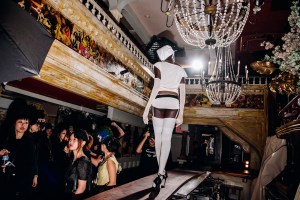 Backstage at the Elena Velez spring 2026 ready-to-wear show at New York Fashion Week.