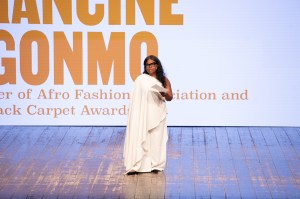 Michelle Francine Ngonmo at the Black Fashion Awards at Milan Fashion Week in September 2025