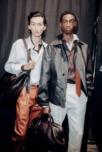 Backstage at Boss Spring 2026 Ready-to-Wear Collection at Milan Fashion Week