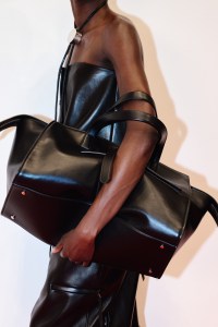 Backstage at the Brandon Maxwell spring 2026 ready-to-wear show at New York Fashion Week.