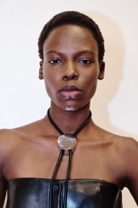 Backstage at the Brandon Maxwell spring 2026 ready-to-wear show at New York Fashion Week.