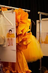 Backstage at the Carolina Herrera spring 2026 ready-to-wear show at New York Fashion Week.