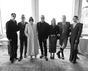 Peso Pluma, Steven Kolb, Anna Wintour, Michael Kors, Tory Burch, Thom Browne and Young Miko