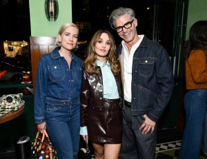 Sara Larson, Chloe Fineman and Erik Rutherford