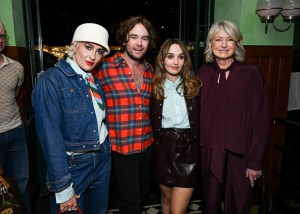 Emma Fineman, Casey Brown, Chloe Fineman and Martha Stewart