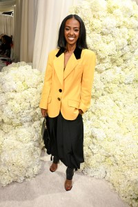 Ruhama Wolle at the Christian Siriano Spring 2026 Ready-to-Wear show