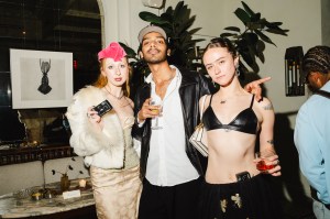 Fifi Hodgkinson, Gautam Balasundar, and Ella Emhoff