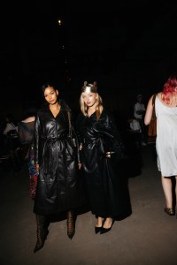Aslayy Baugh and Lola Clark at the Coach Spring 2026 Ready-to-Wear show