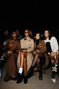 Sierra Renas, Amandla Stenberg, Amanda Diaz, and Nailea Devora at the Coach Spring 2026 Ready-to-Wear show
