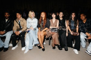 Jayson Tatum, Charles Melton, Elle Fanning, Storm Reid, Jeon Soyeon, Koki, Toni Breidinger and Trevor Noah at the Coach Spring 2026 Ready-to-Wear show