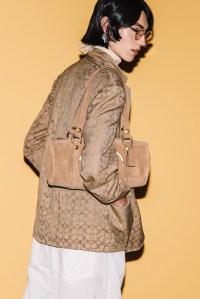 Backstage at the Coach spring 2026 ready-to-wear show at New York Fashion Week.
