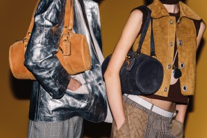 Backstage at the Coach spring 2026 ready-to-wear show at New York Fashion Week.