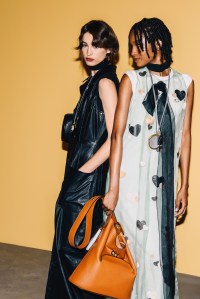 Backstage at the Coach spring 2026 ready-to-wear show at New York Fashion Week.