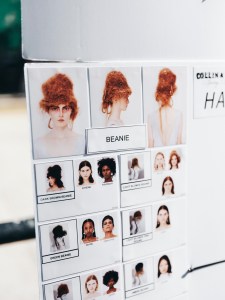 Backstage at the Collina Strada spring 2026 ready-to-wear show at New York Fashion Week.