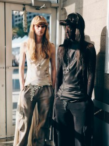 Backstage at the Collina Strada spring 2026 ready-to-wear show at New York Fashion Week.