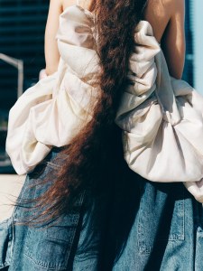 Backstage at the Collina Strada spring 2026 ready-to-wear show at New York Fashion Week.