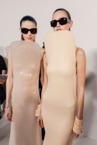 Backstage at Courrèges Spring 2026 Ready-to-Wear Collection at Paris Fashion Week