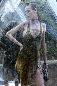 The setup at the Diesel Spring 2026 presentation at Milan Fashion Week