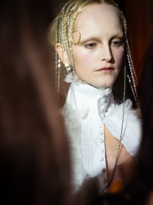 Backstage at Dilara Findikoglu Spring 2026 Ready-to-Wear Collection at London Fashion Week
