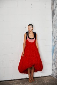 Backstage at the Diotima spring 2026 ready-to-wear show at New York Fashion Week.